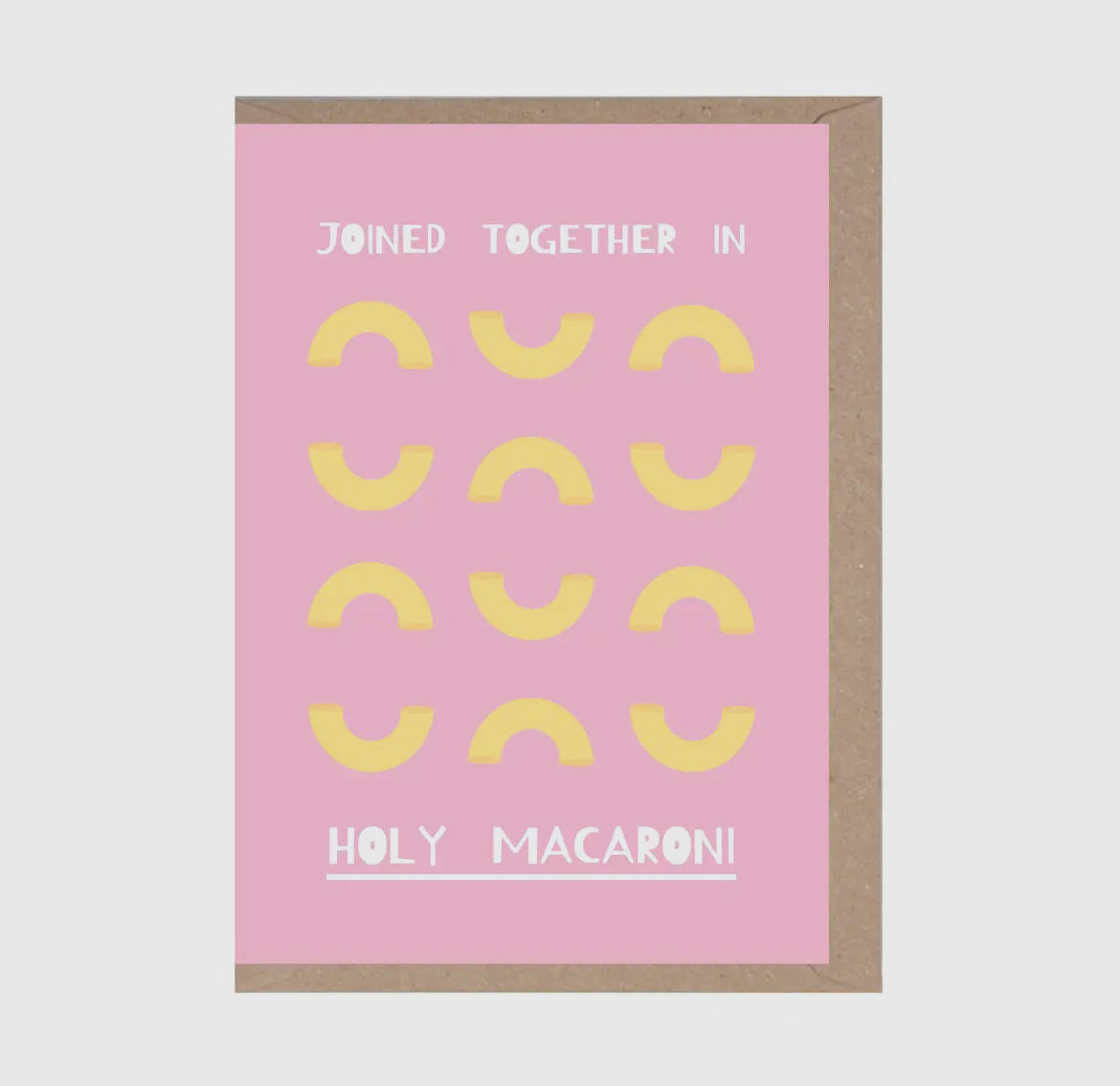 Holy Macaroni Greeting Card