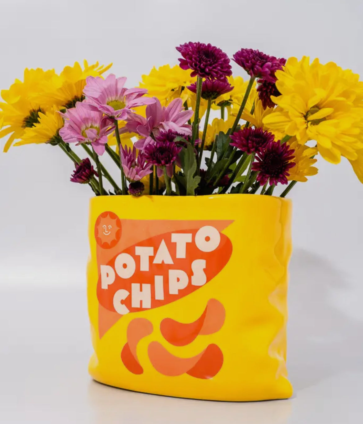 Potato Chips Ceramic Vase