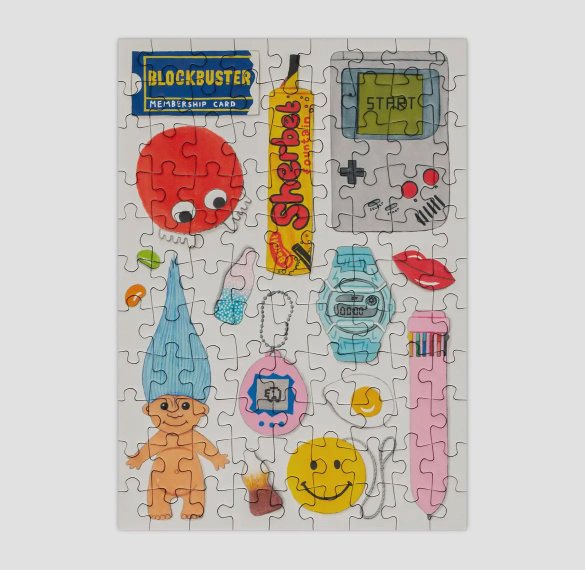 Retro 90's - 99 Piece Mini Jigsaw Puzzle