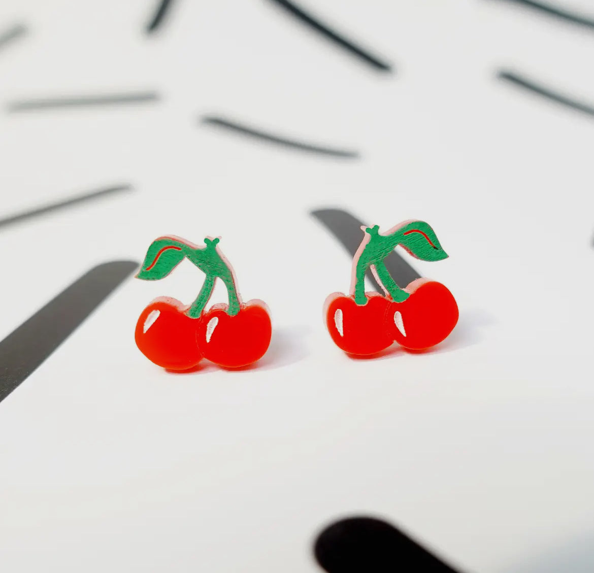 Cherry Stud Earrings