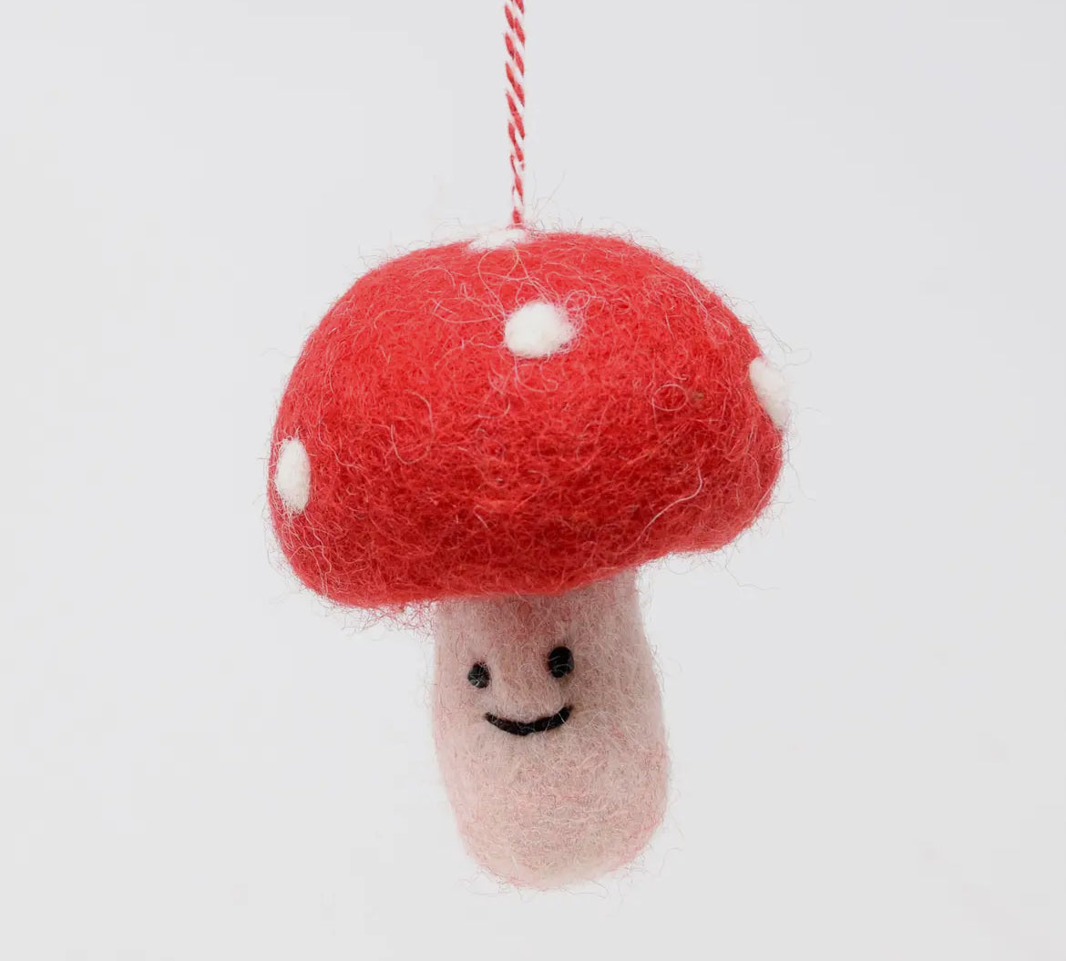 Red Mushroom Christmas Decoration