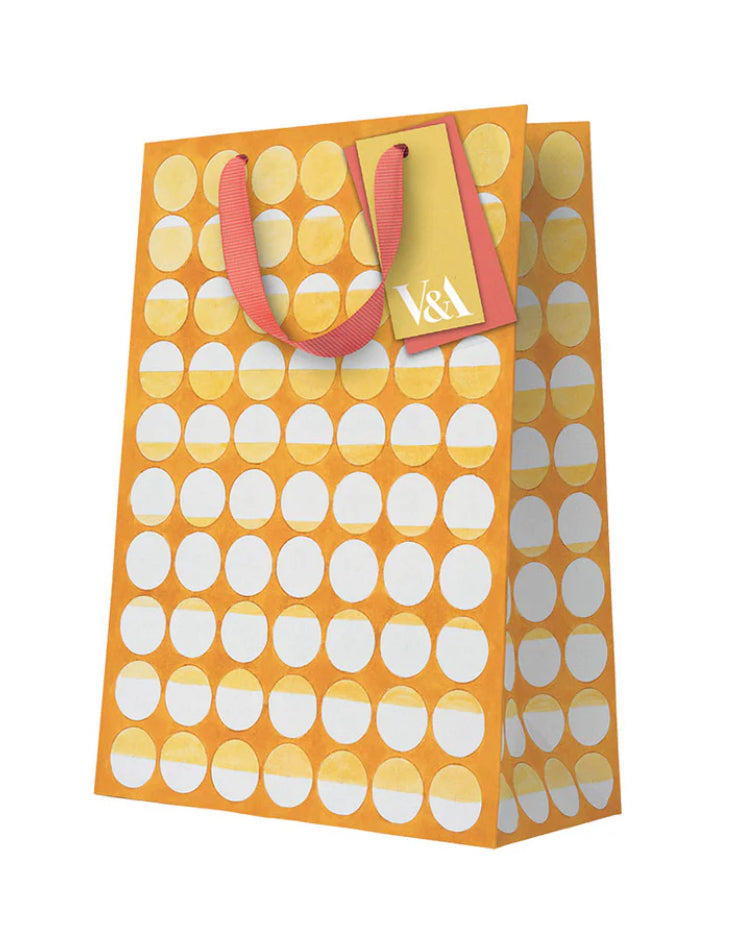 Playful Geometrics Yellow Eclipse Large Gift Bag