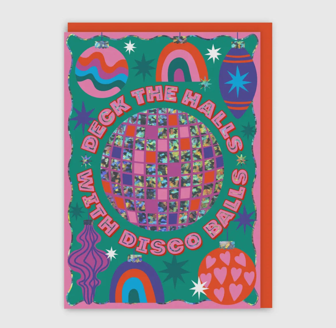 Dec the Halls Disco Christmas Card