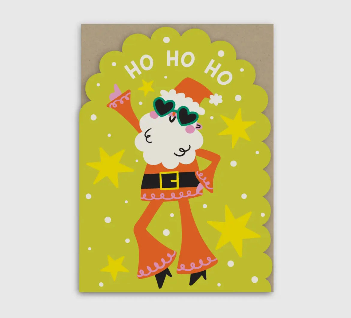 Disco Santa Christmas Card