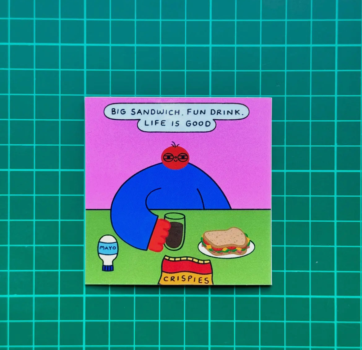 Big Sandwich Fun Drink Sticker