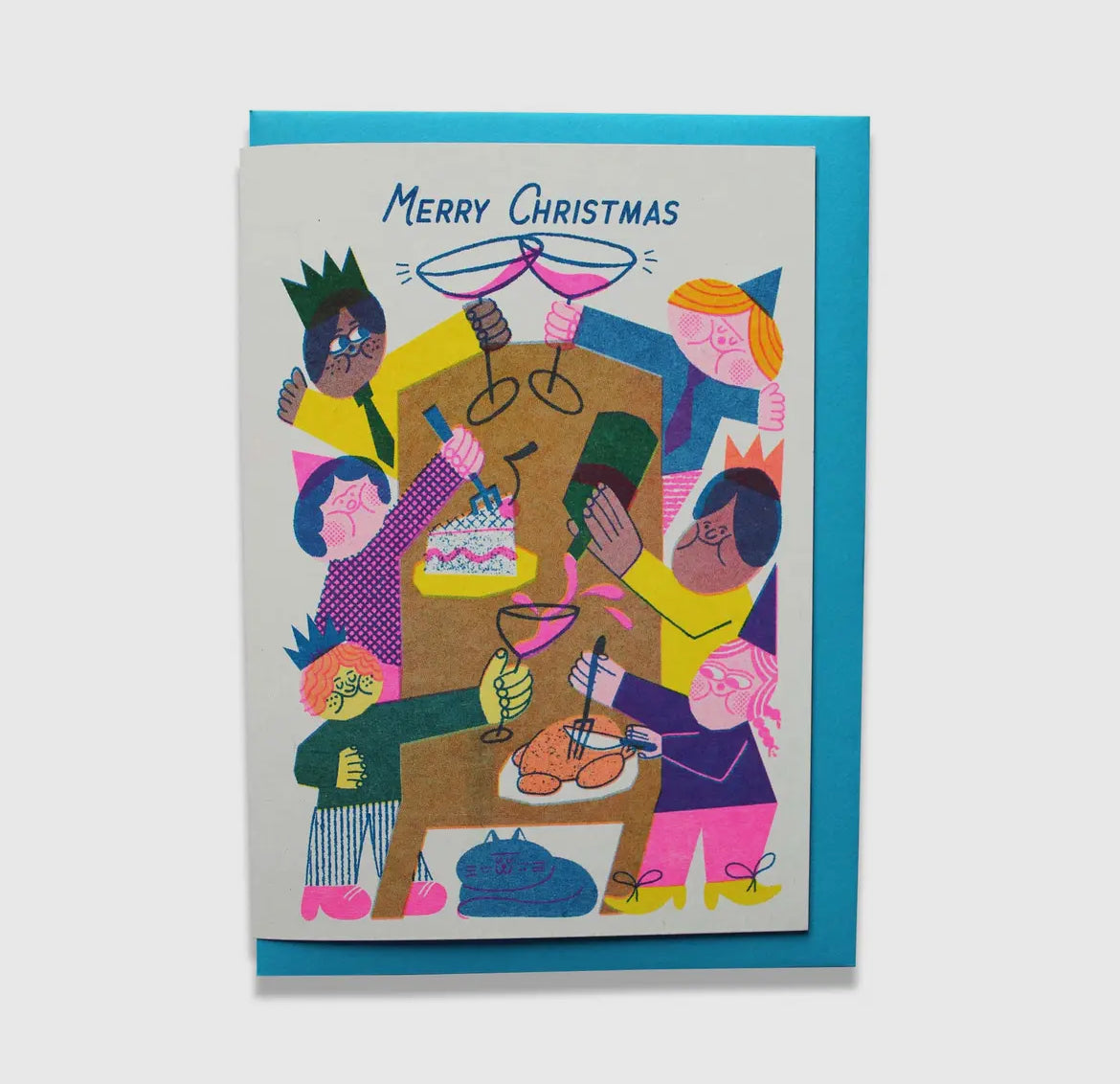 Christmas Dinner - A6 Riso Greetings Card