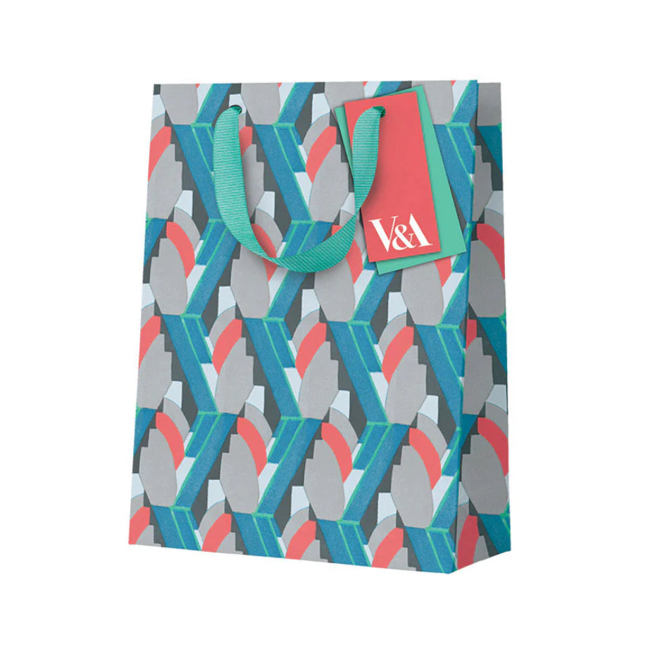 Playful Geometrics Deco Mint Small Gift Bag