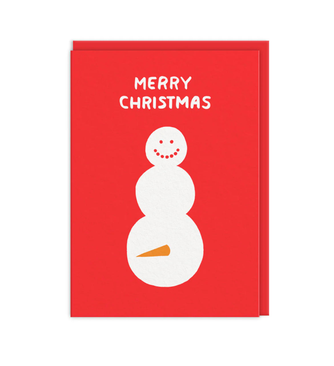 Merry Christmas Snowman Card