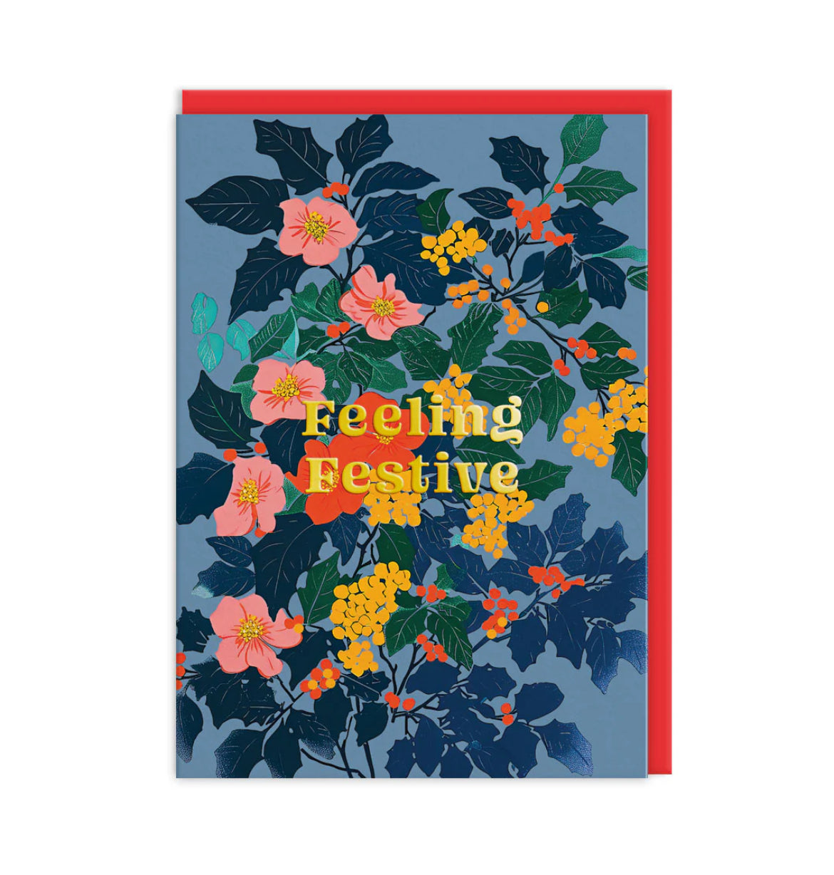 Festive Floral Feeling Greeting Card
