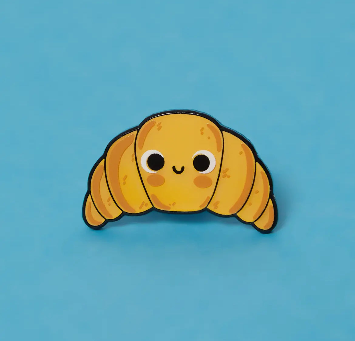 Croissant Enamel Pin Badge