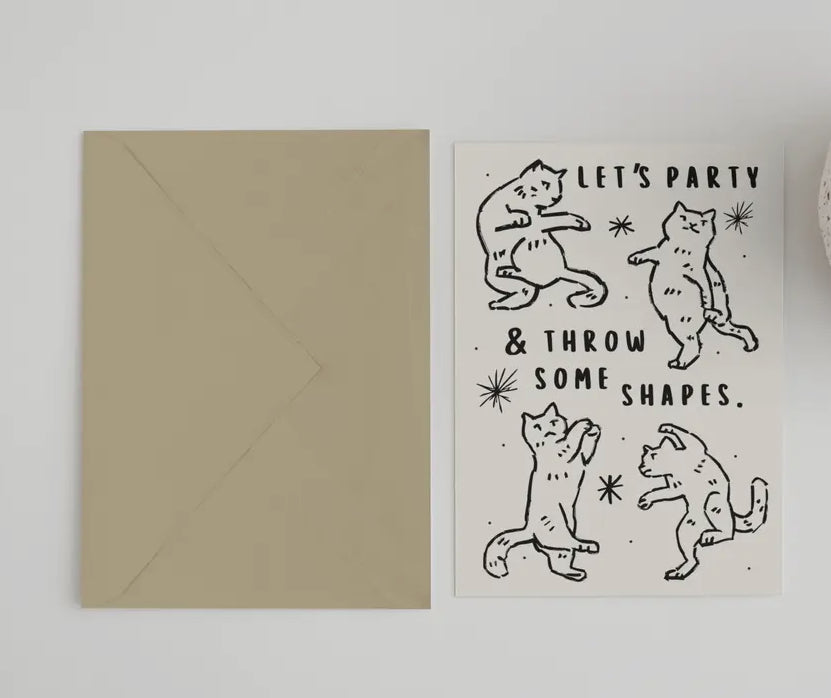 Let’s Party and Throw Some Shapes Card