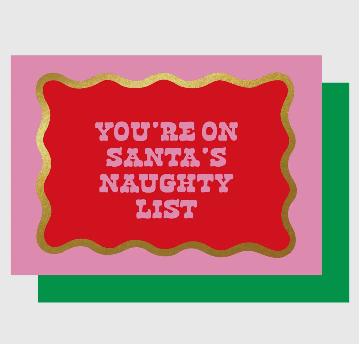 You're On Santa's Naughty List Card