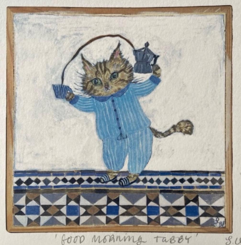 Good Morning Tabby Print