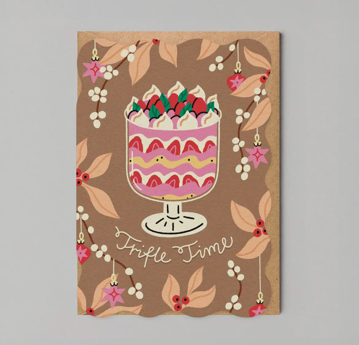 Trifle Time Christmas Die Cut Card