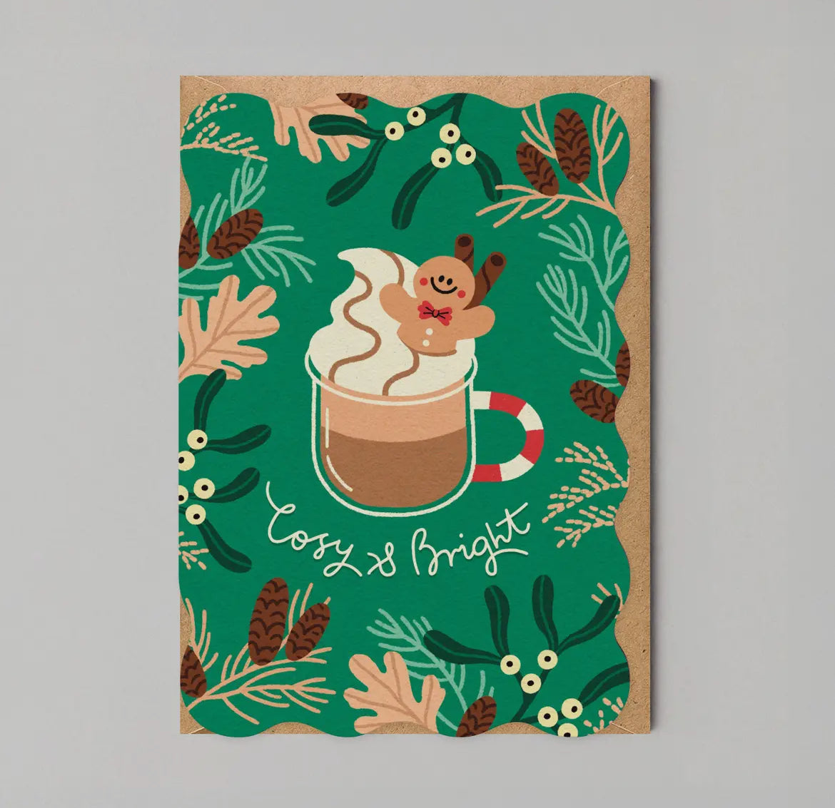 Cosy & Bright Christmas Die Cut Card