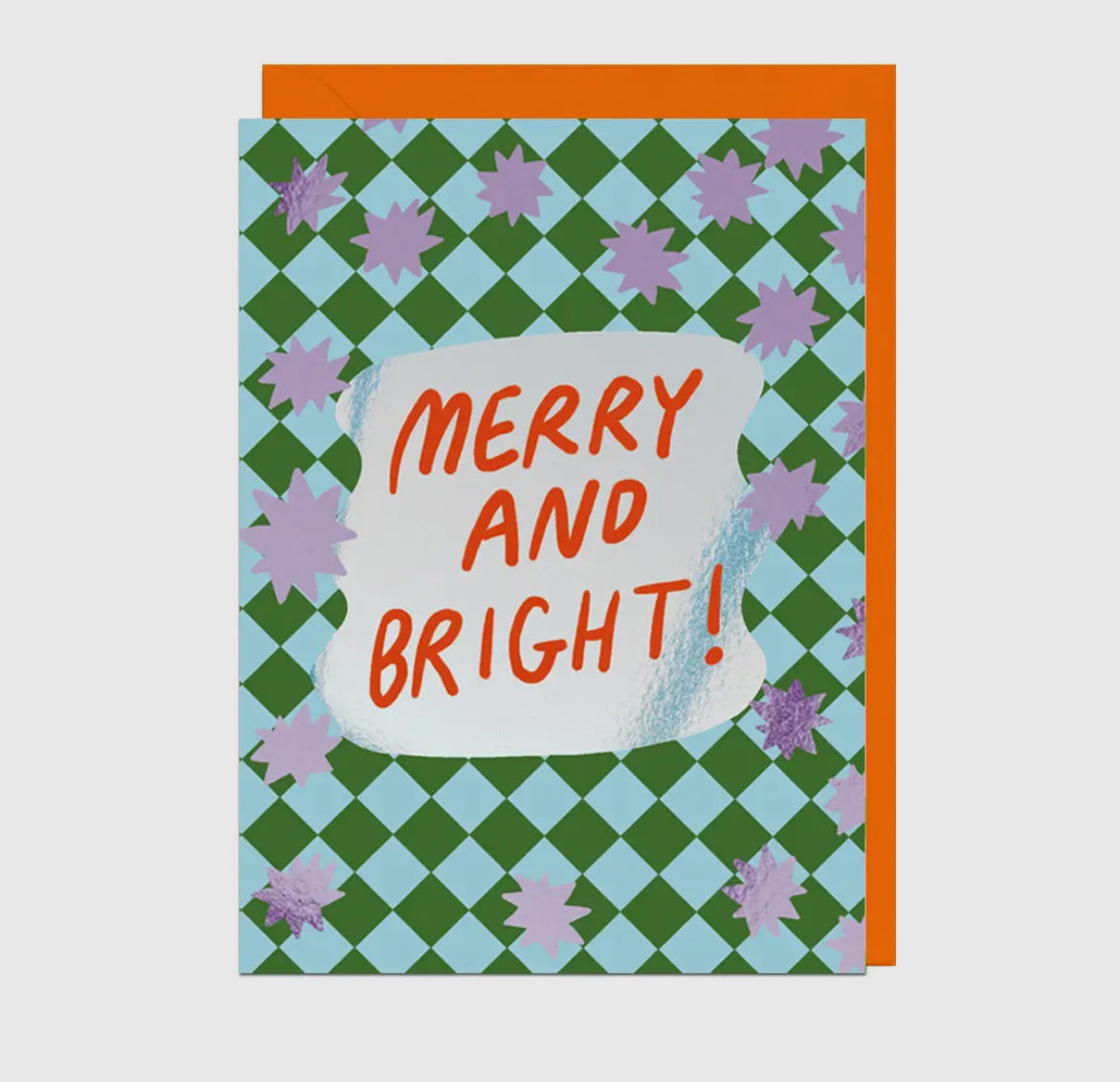 Merry and Bright Foil Christmas Card