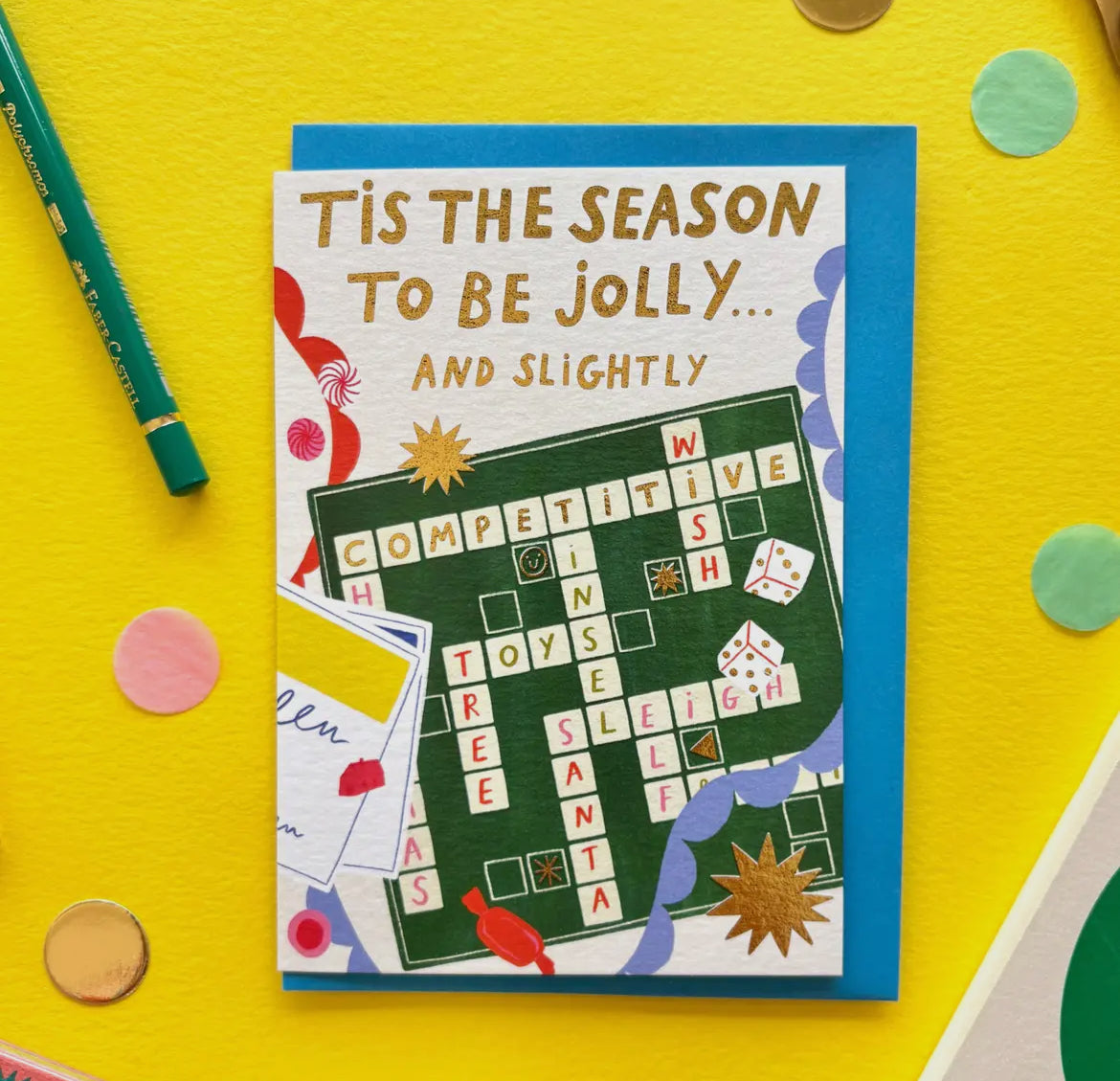 Tis the Season To Be Jolly...and Slightly Competitive Christmas Card