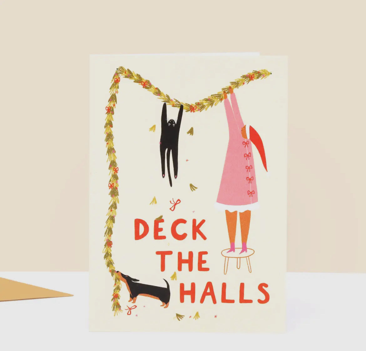 Deck the Halls Christmas Card