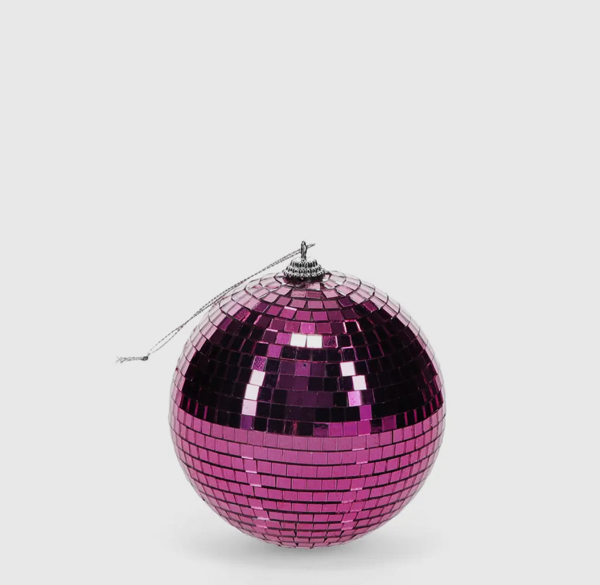 Pink Hanging Disco Ball
