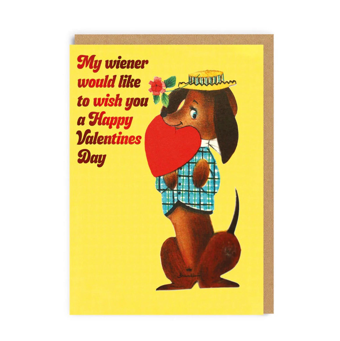 My Wiener Valentine's Day Card