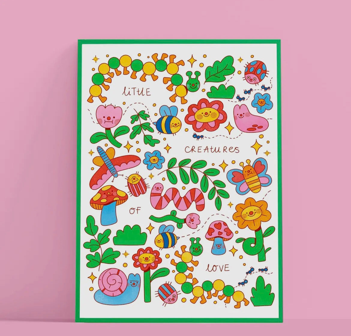 Little Creature Bugs A3 Print