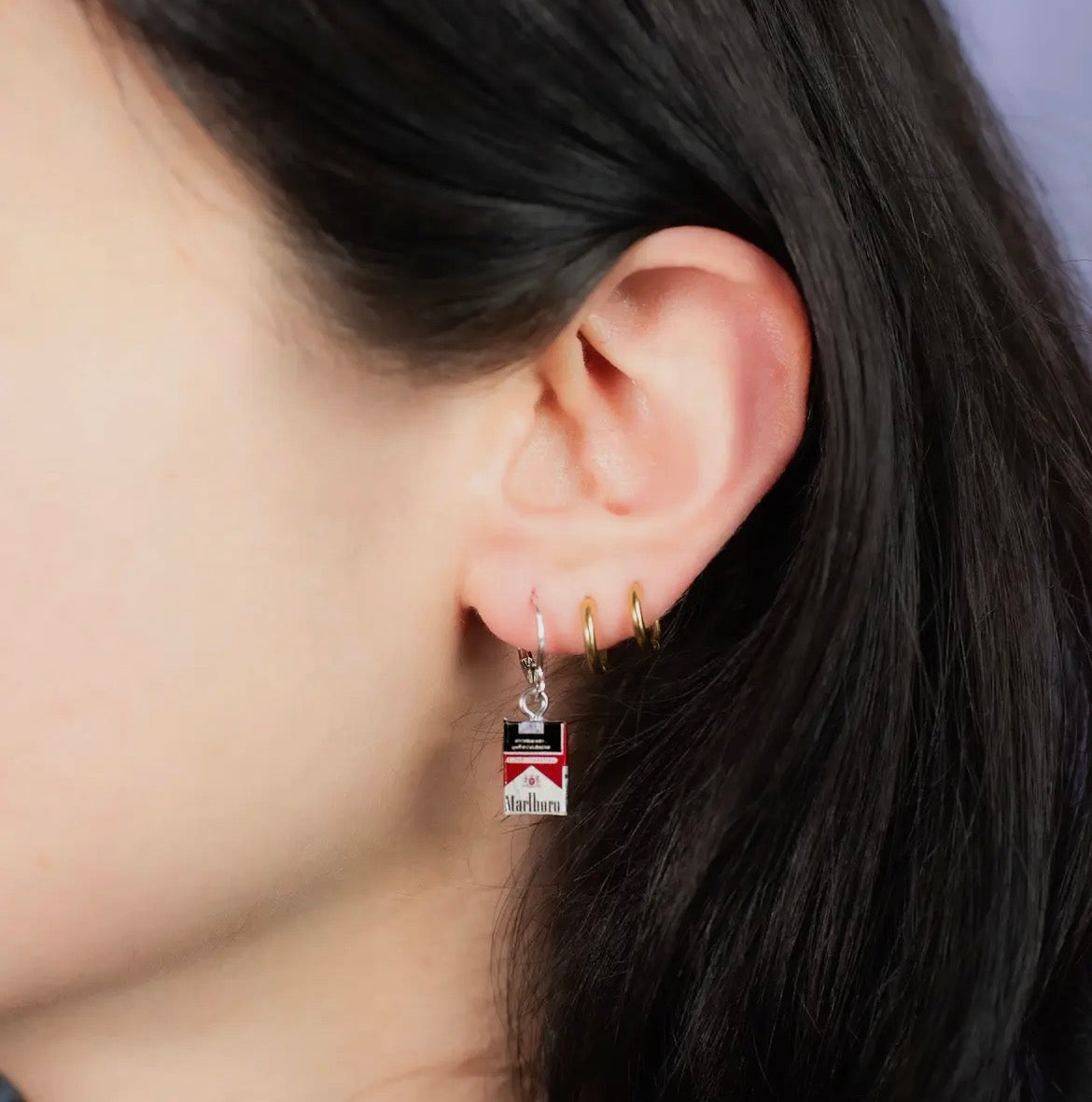 Cig Box Earrings