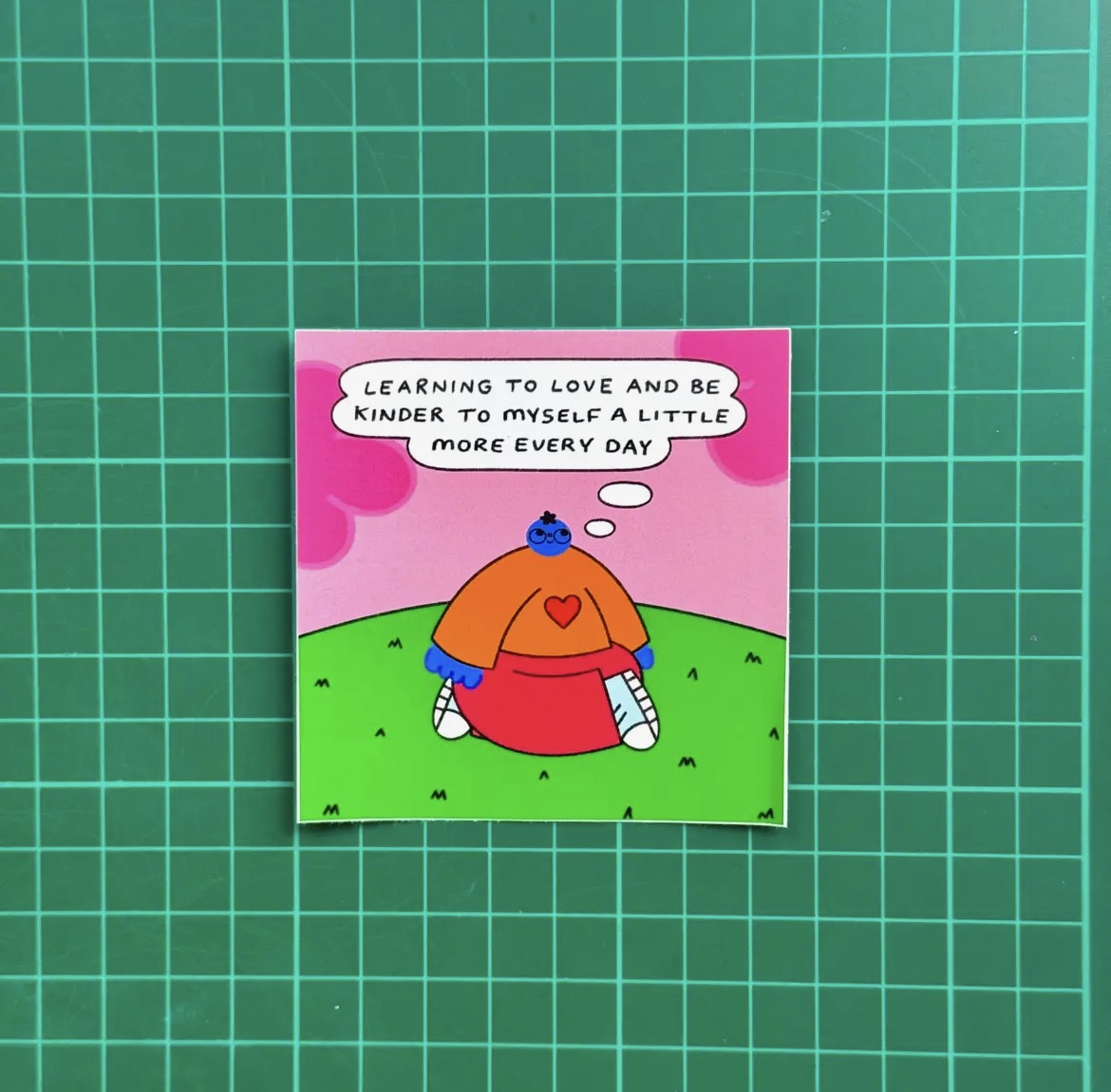 Learning To Love and Be Kinder To Myself Sticker