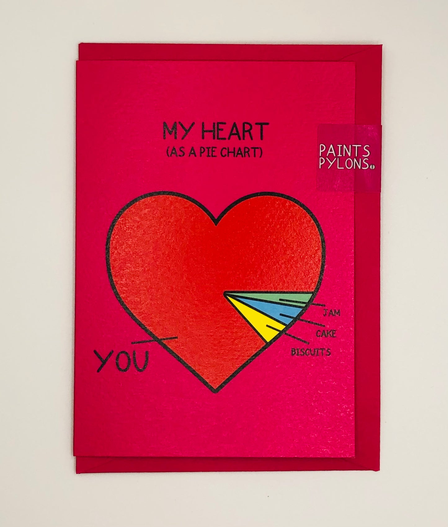 My Heart Pie Chart Card