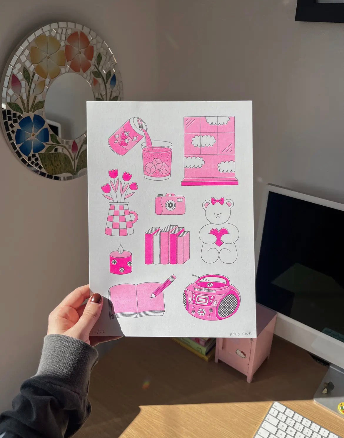 Comforts A4 Risograph Print