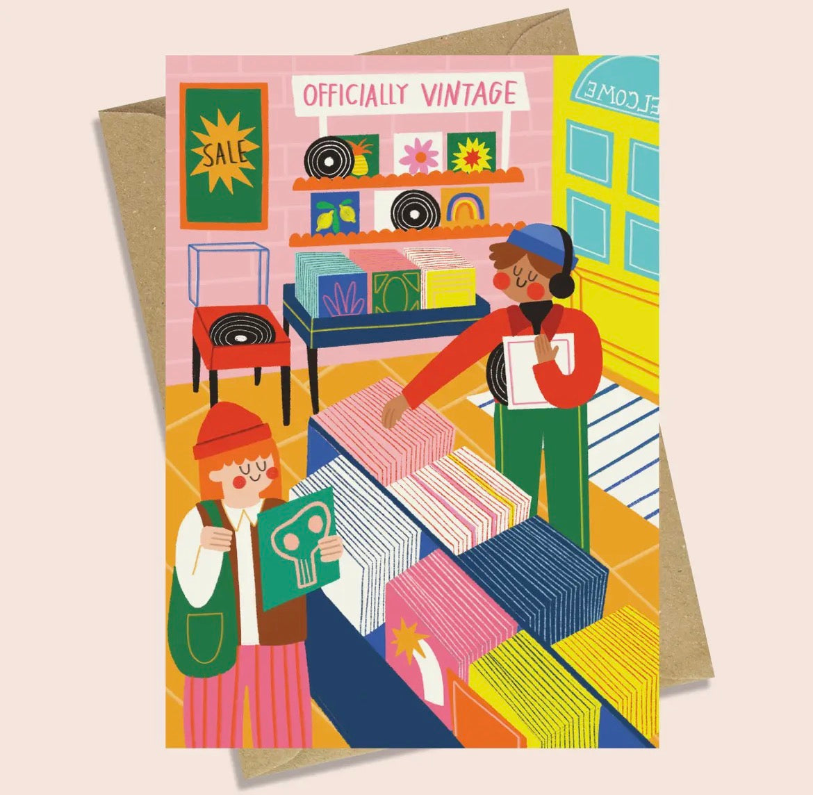 Record Shop Birthday Card