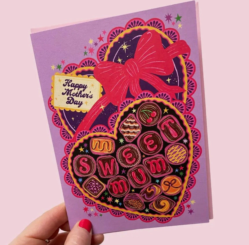 Sweet Mum Chocolate Box Greeting Card