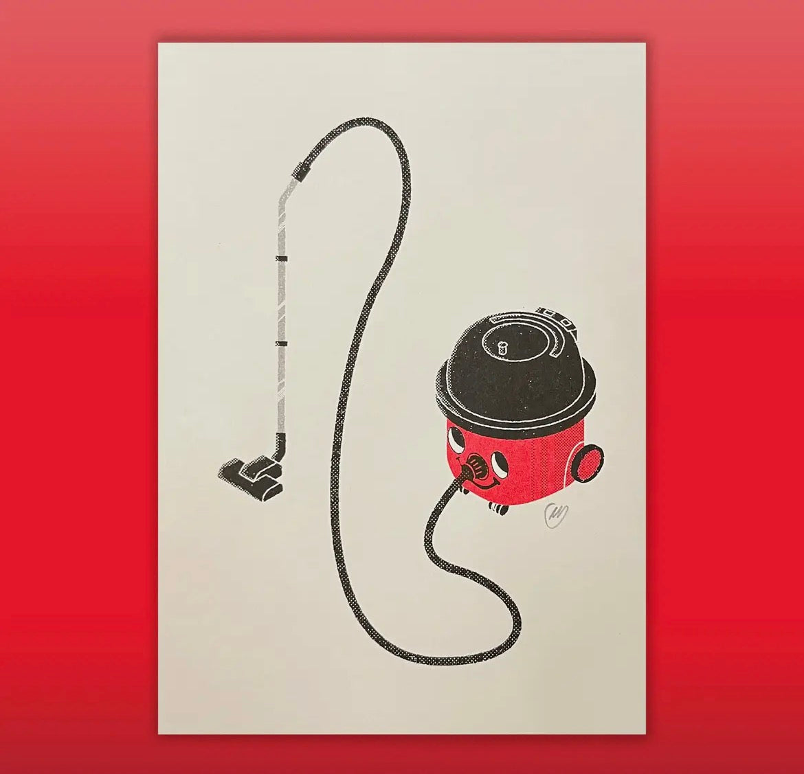 Henry Hoover A5 Riso Print