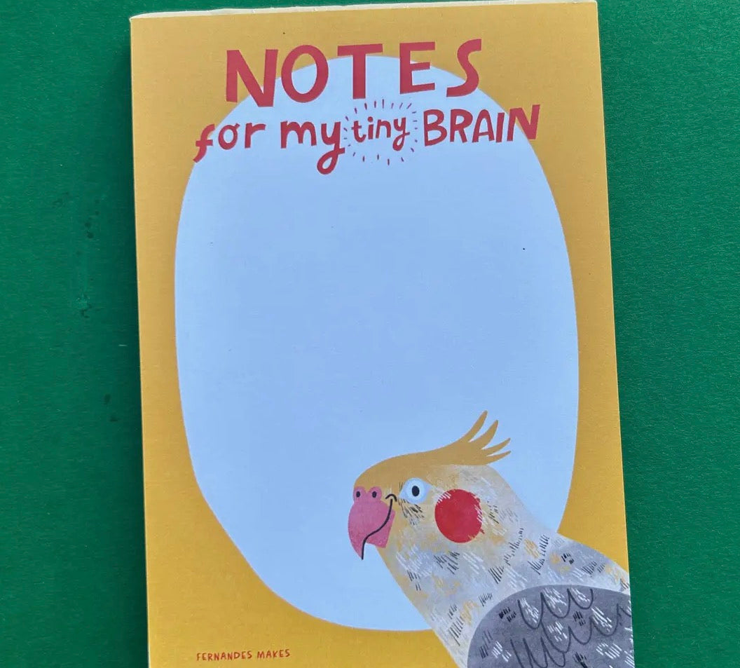 Notes For My Tiny Brain A6 Notepad