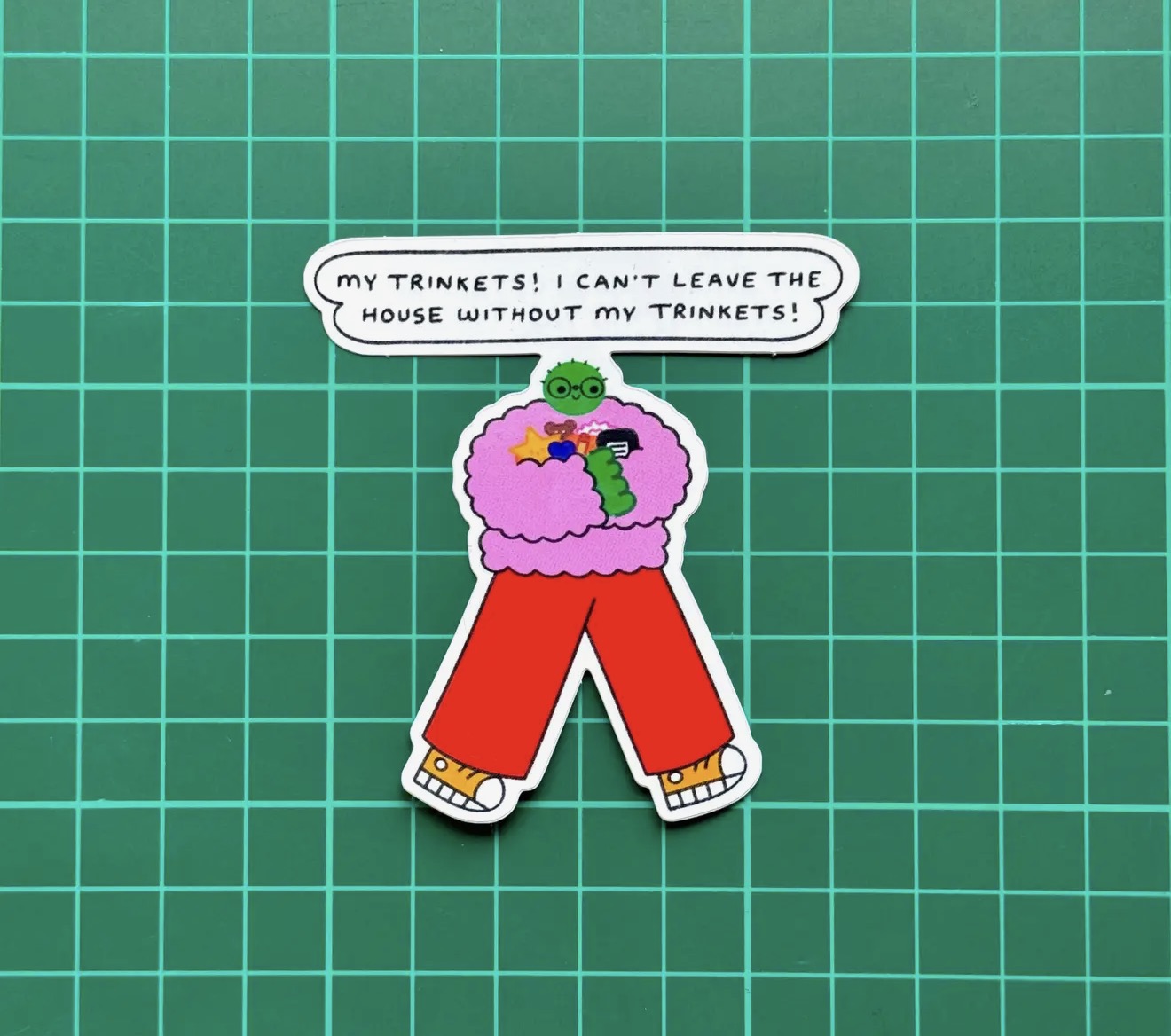 Trinkets Sticker