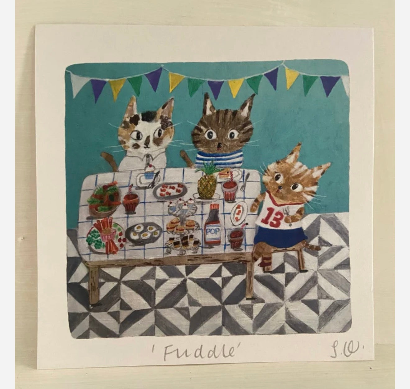 Fun Feline Fuddle Print