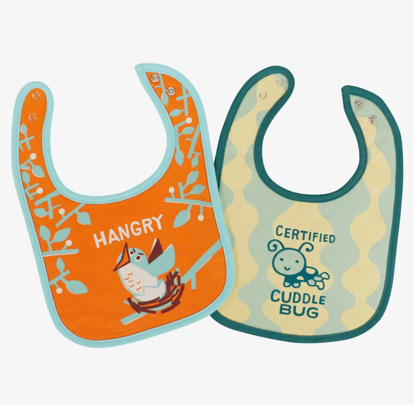 Hangry/ Cuddle Bug Baby Bibs