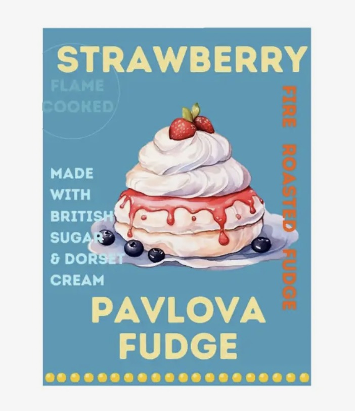 Strawberry Pavlova Flavour Fire Roasted Artisan Fudge