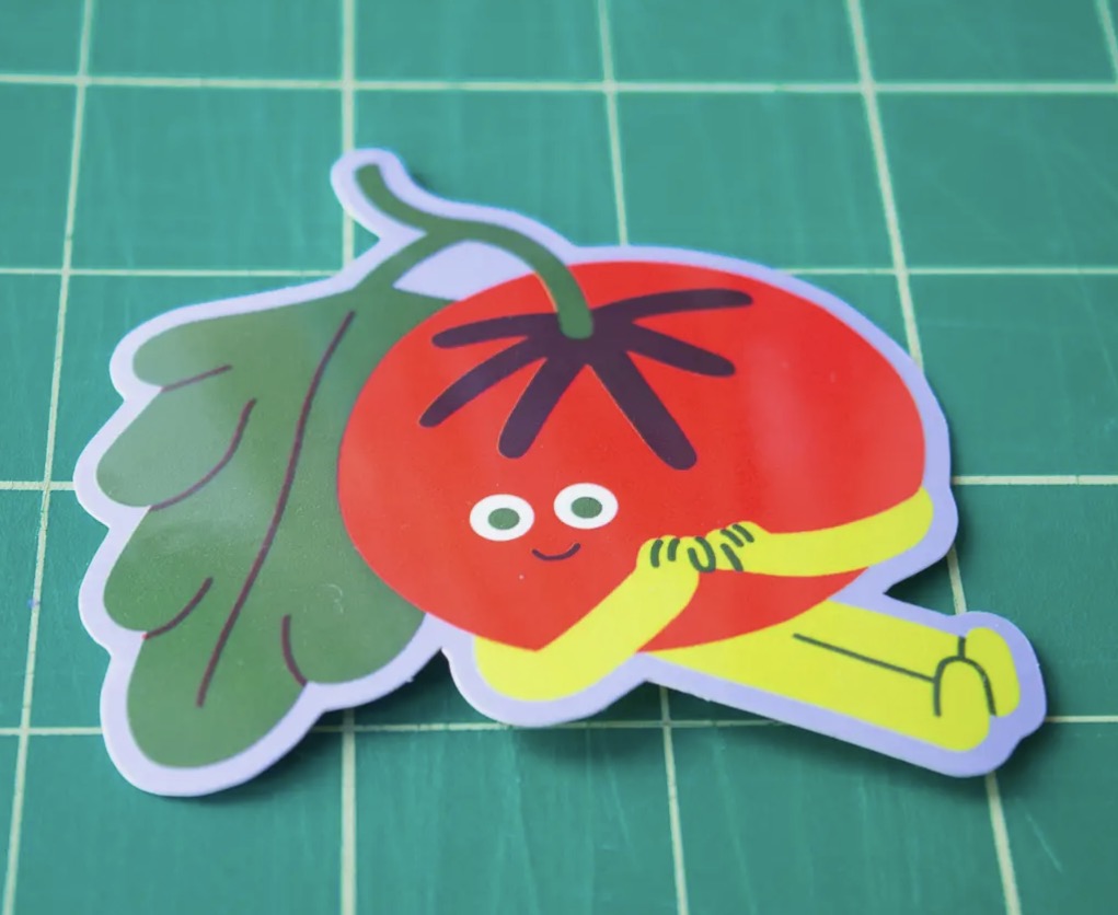Sweet Tomato Vinyl Sticker