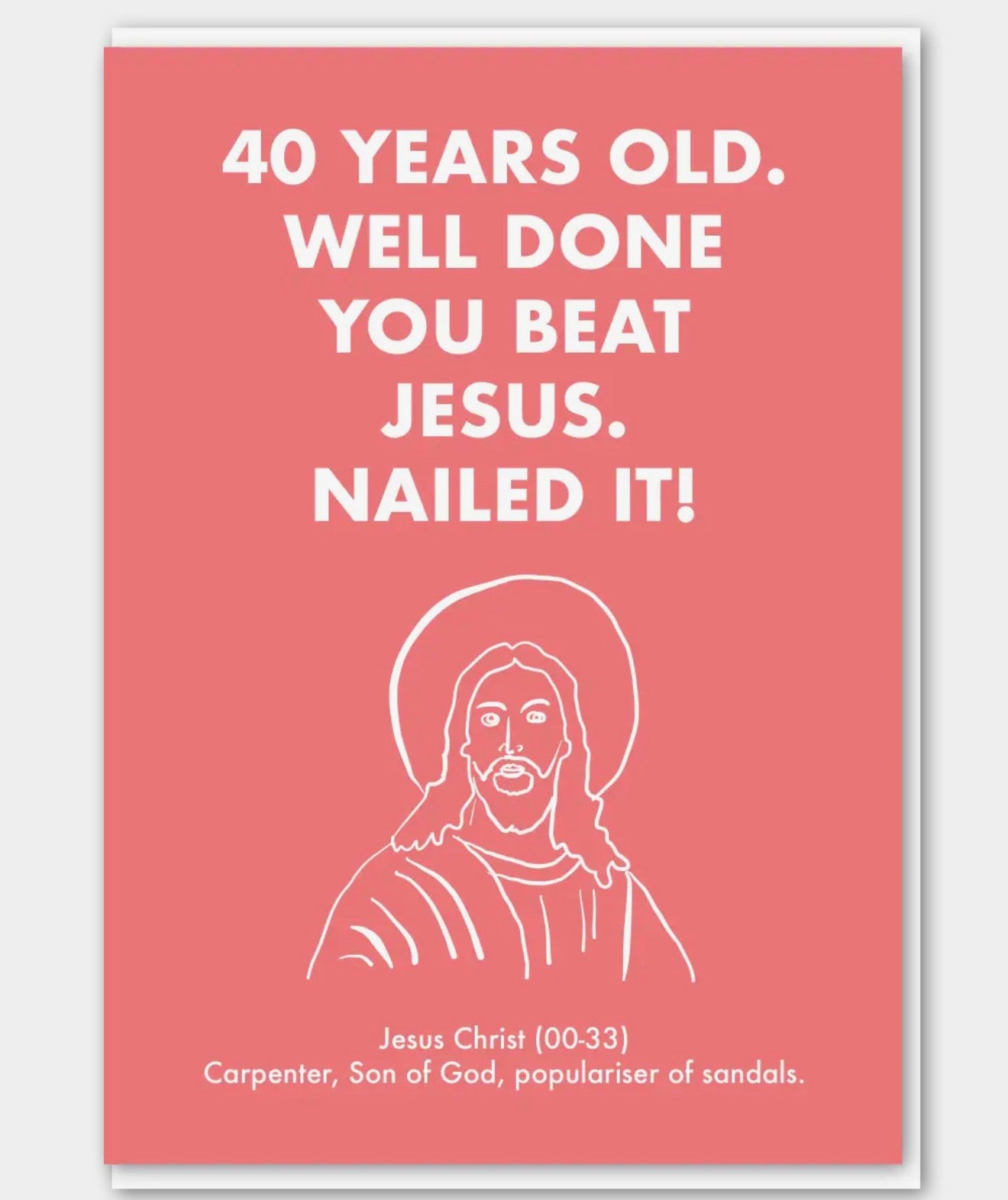 Jesus 40 Card
