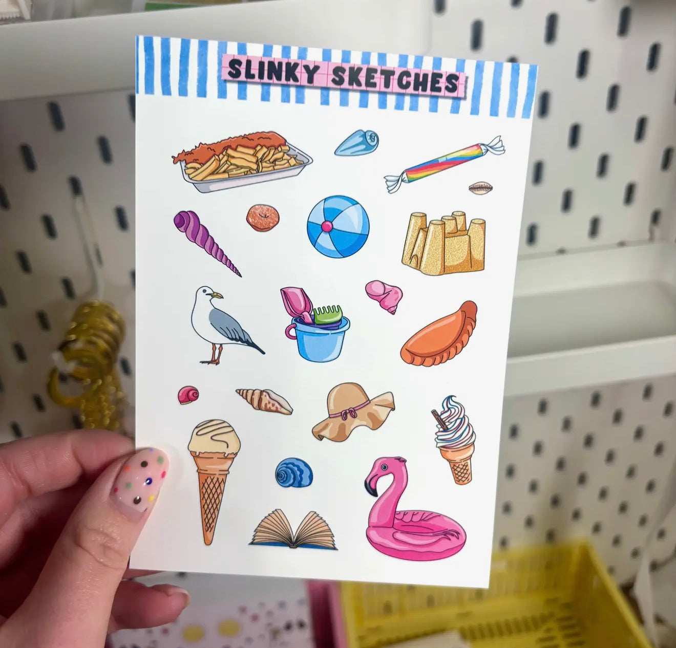 Beach A6 Matte Sticker Sheet