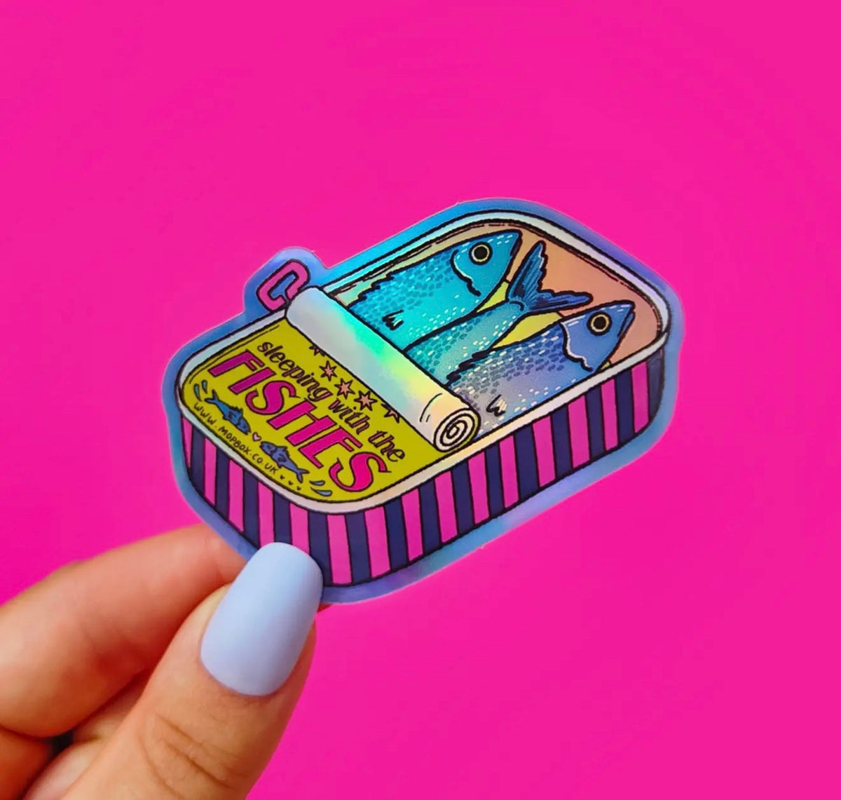 Sardines in A Tin Retro Fish Sticker