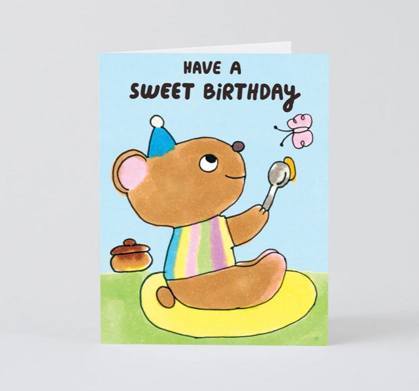 Have A Sweet Birthday Bear Card