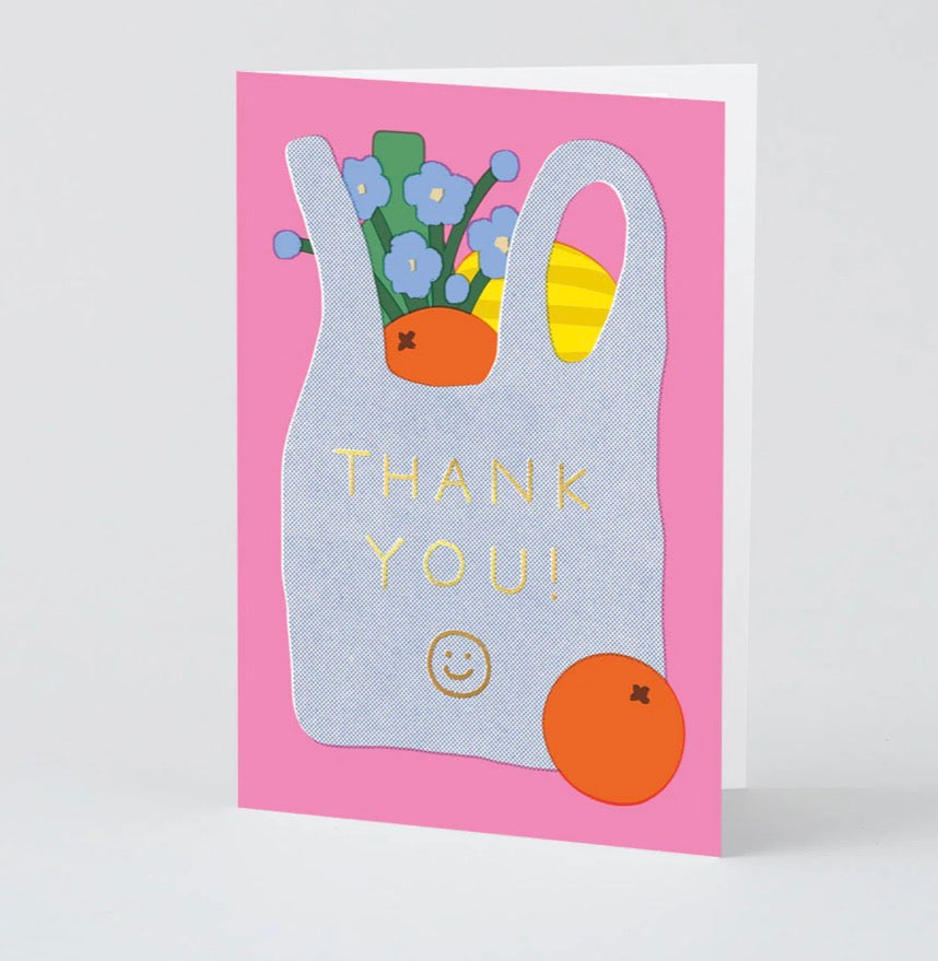 Thank You Shopping Bag Card