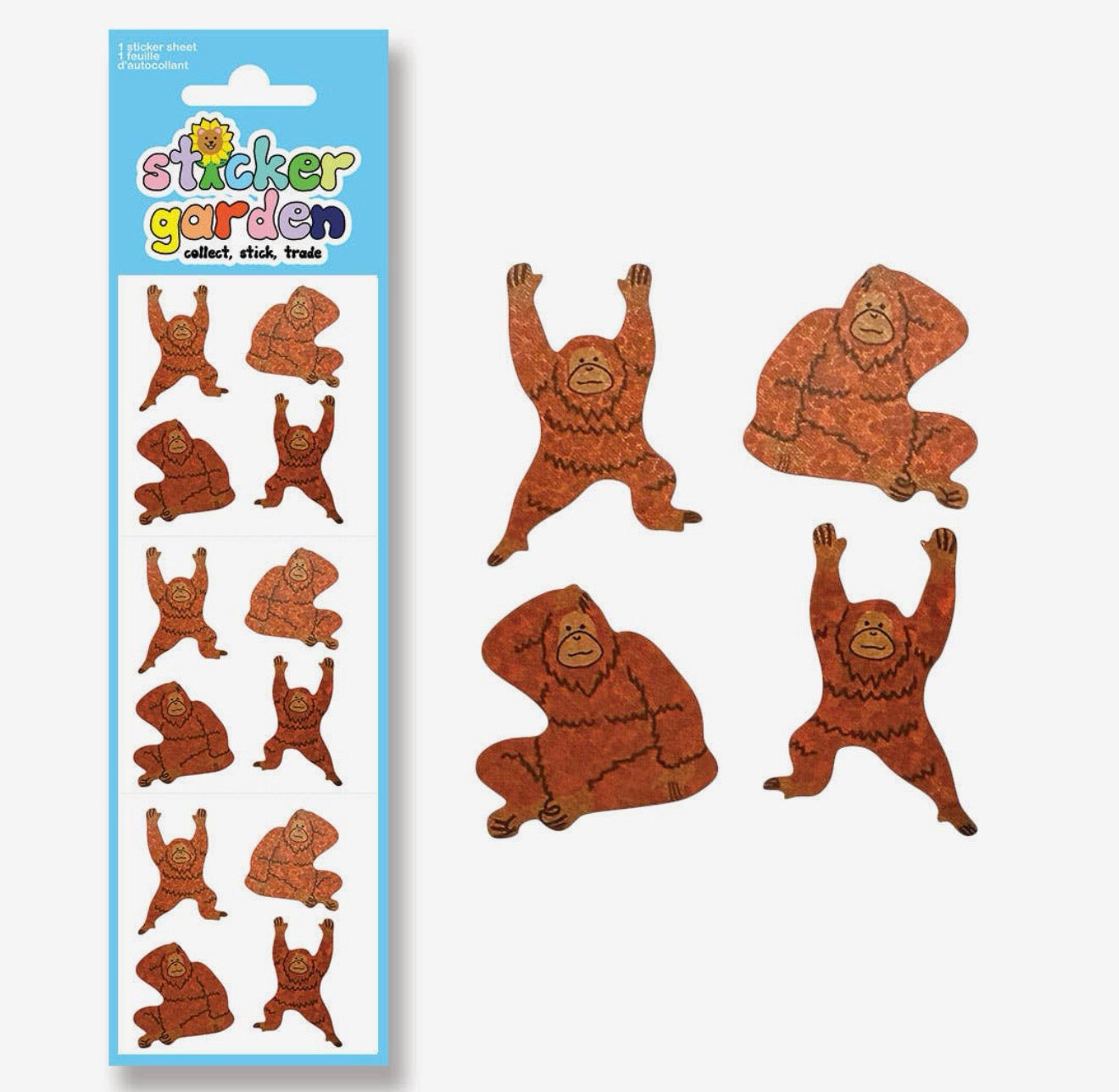 Sparkle Orangutan Stickers