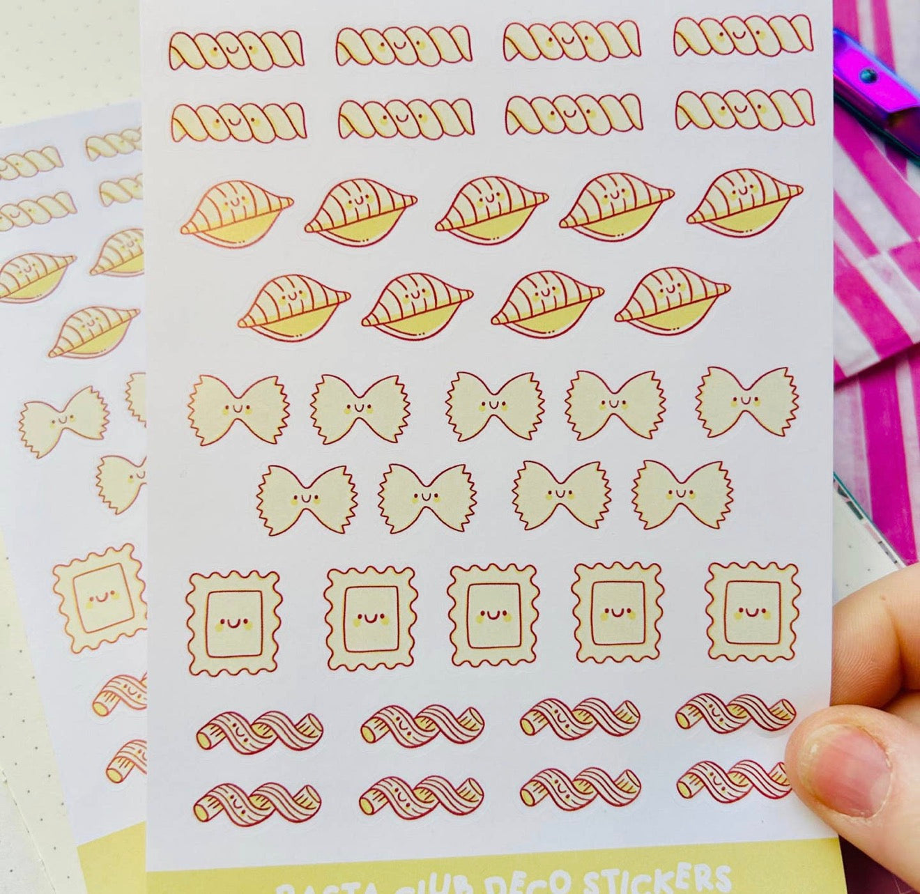Pasta Club Sticker Sheet