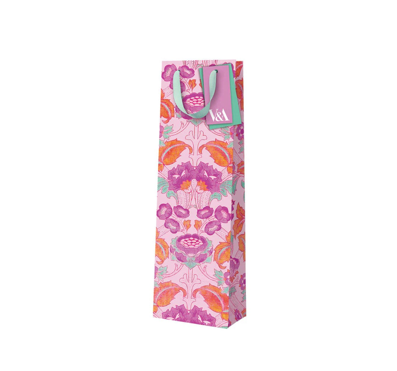 Neon Floral Pink Arts & Crafts Gift Bag