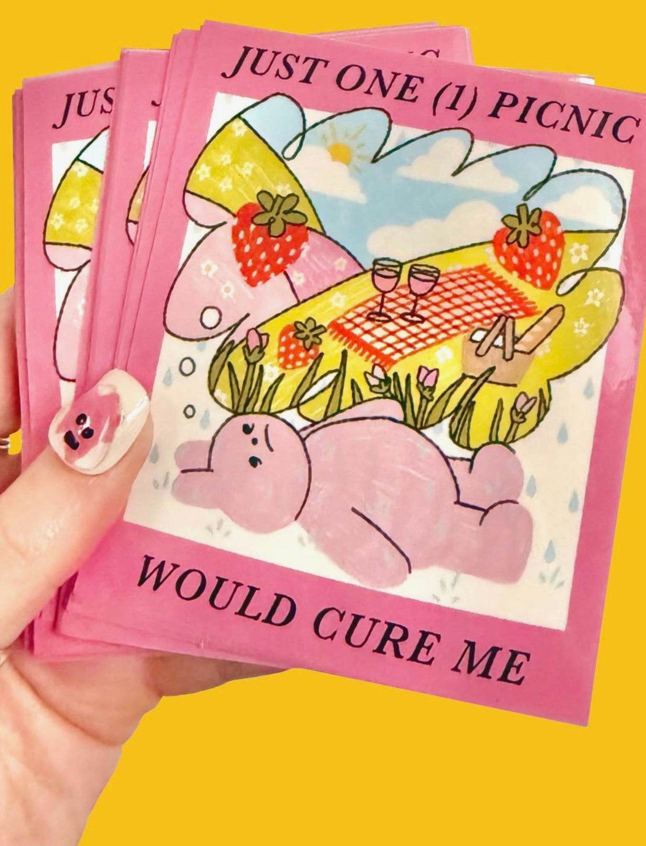Just One (1) Picnic Sticker