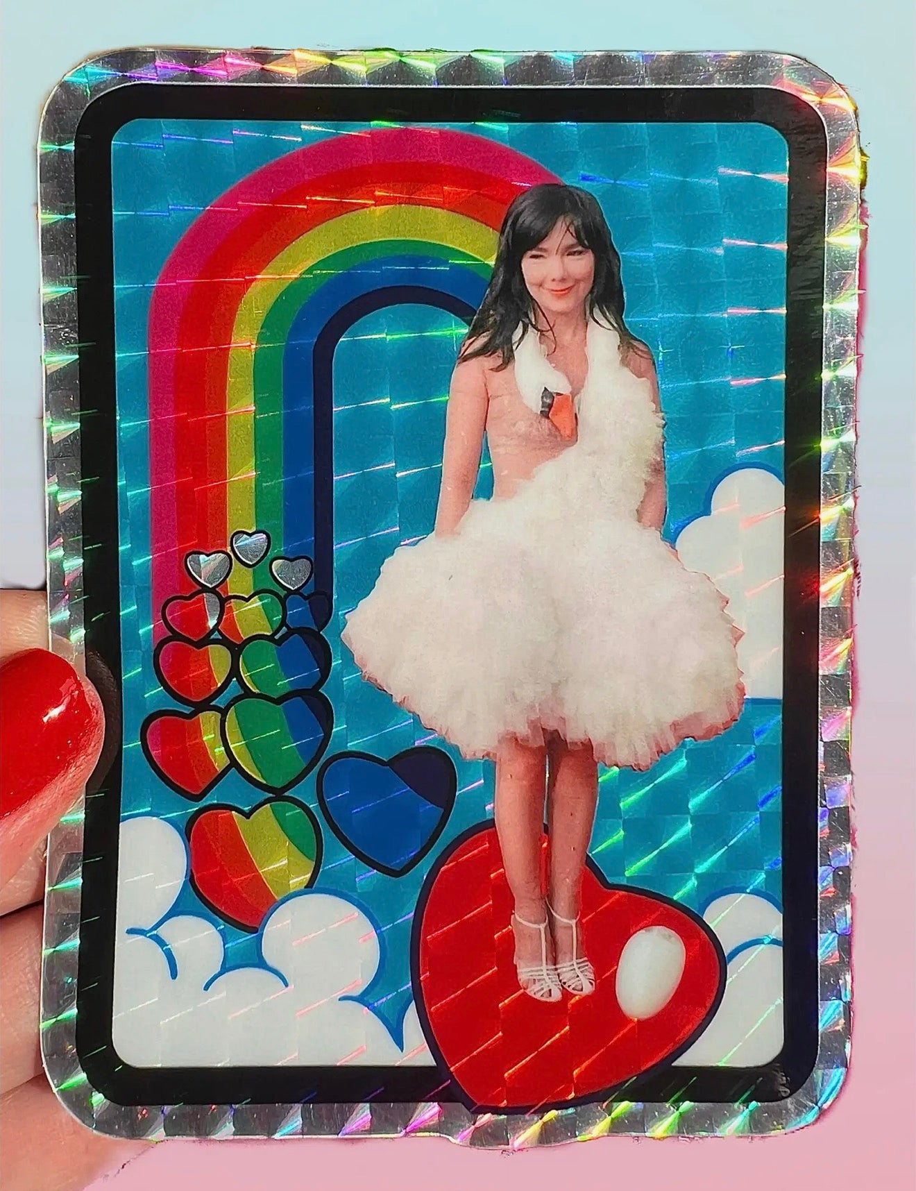 Red Carpet Swan Sticker