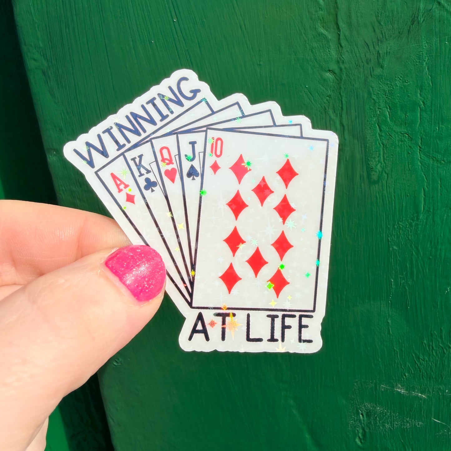Winning at Life Sticker