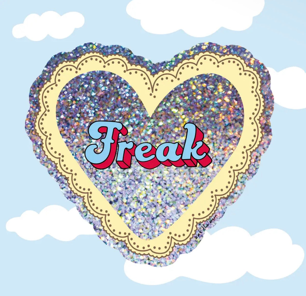 Freak Glitter Vinyl Sticker